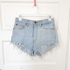 BDG high rise denim shorts
